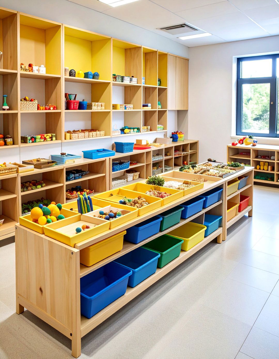 Montessori Nursery Low Shelf Learning Zone - 20 montessori nursery ideas