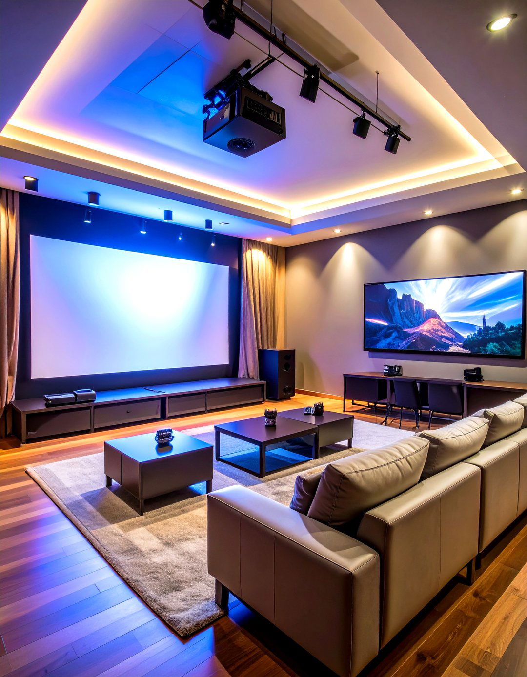 Mood Enhancing Projectors - 20 Video Game Room Ideas