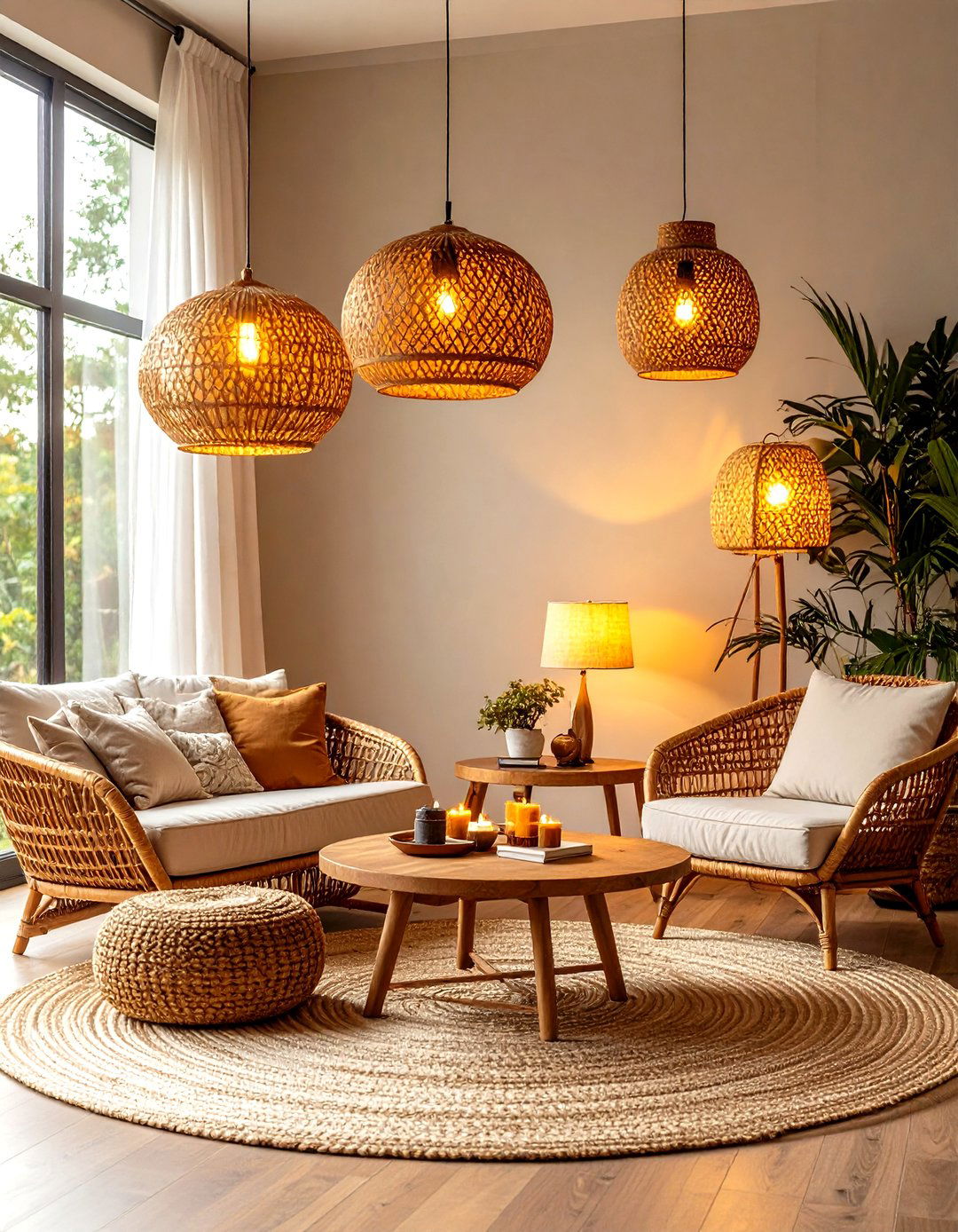 Mood Lighting with Tropical Lamps - 20 Bohemian Tropical Bohemian Decor Ideas