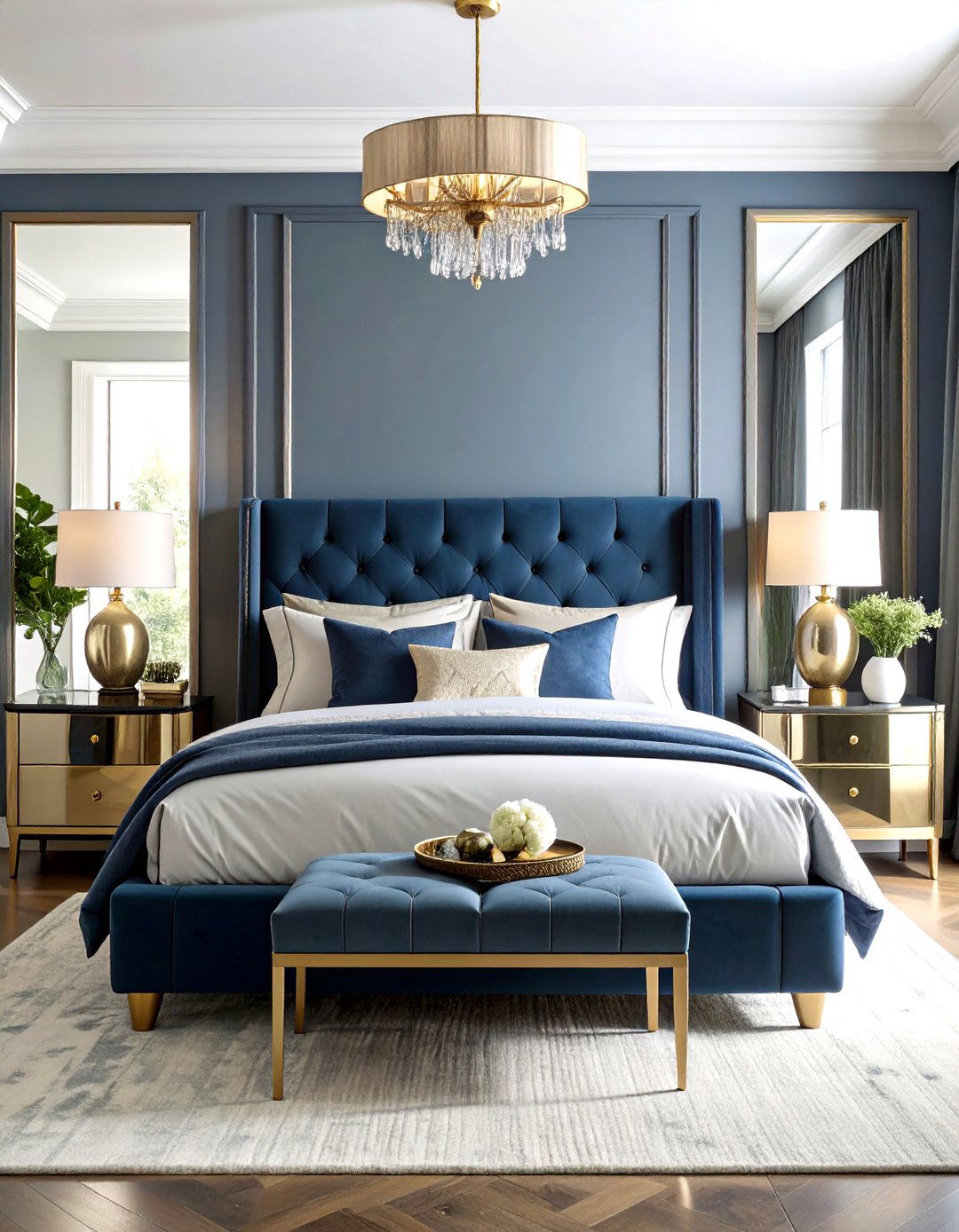 Moody Dark Luxe Master Bedroom - 20 Master Bedroom Ideas