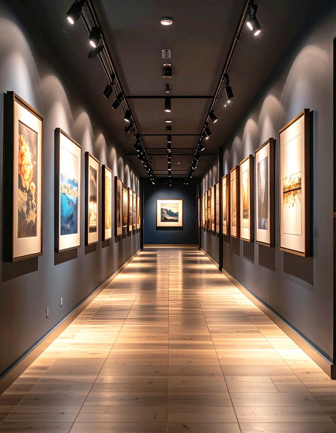Moody Gallery Wall Storytelling - 20 Dark Hallway Ideas
