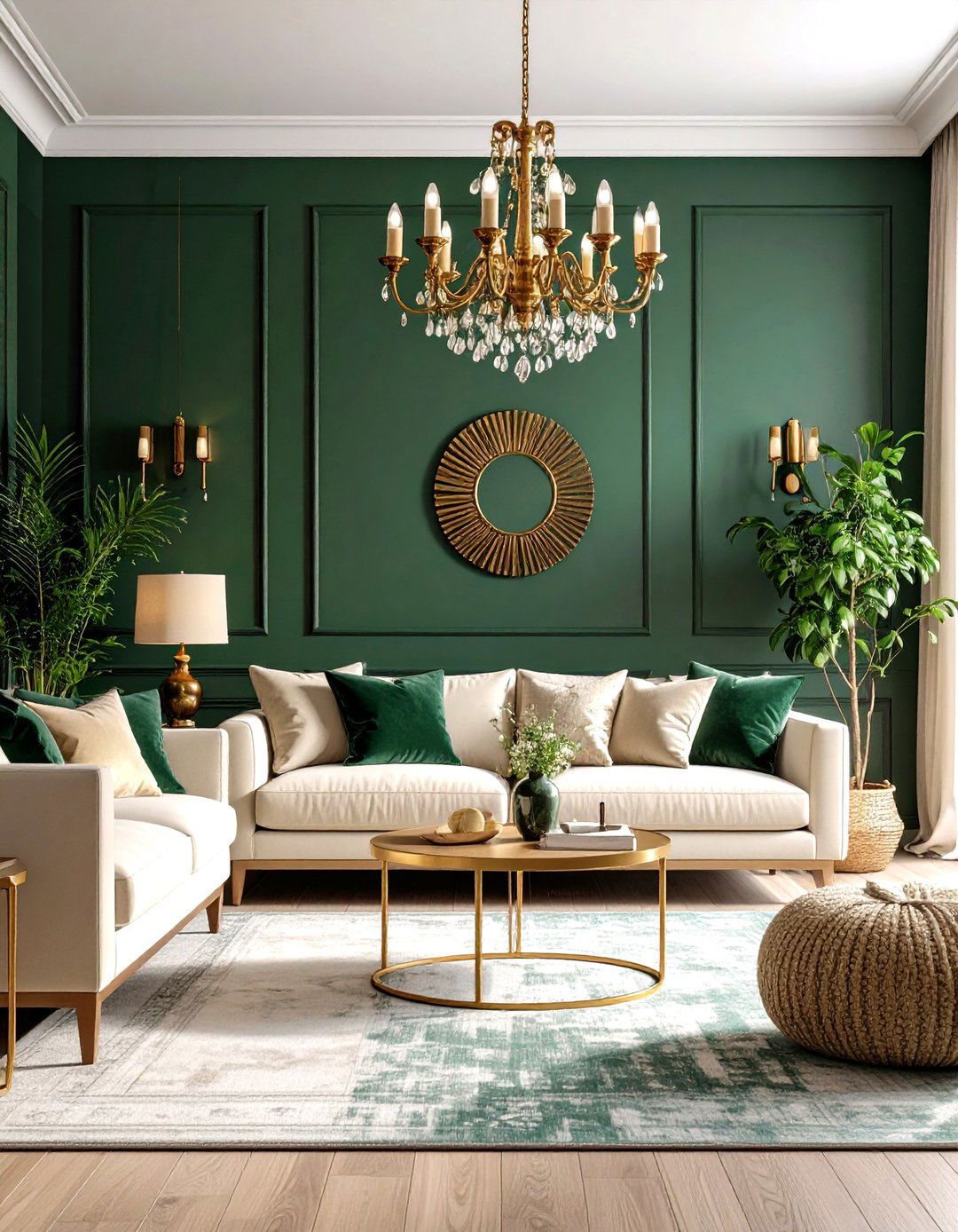 Moody Green Joanna Gaines Living Room with Deep Color - 20 Joanna Gaines Living Room Ideas