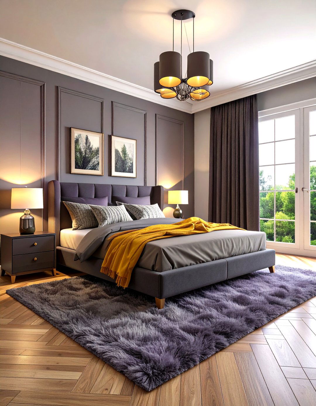 Moody Plum and Charcoal Palette - 20 Dark Purple Bedroom Ideas