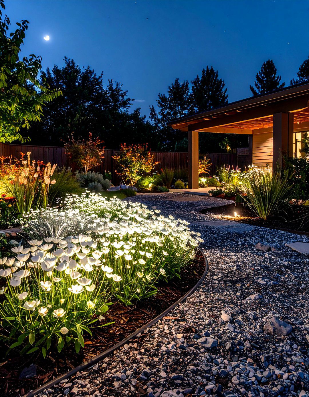 Moon Garden Glows Against the Gloom - 20 Gothic Garden Ideas