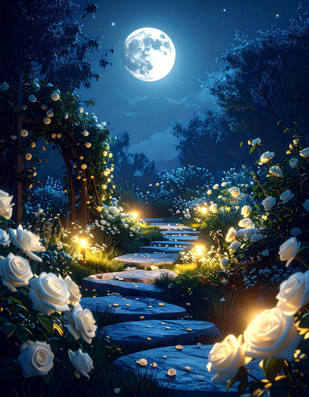Moonlit Night Garden - 20 Secret Garden Ideas
