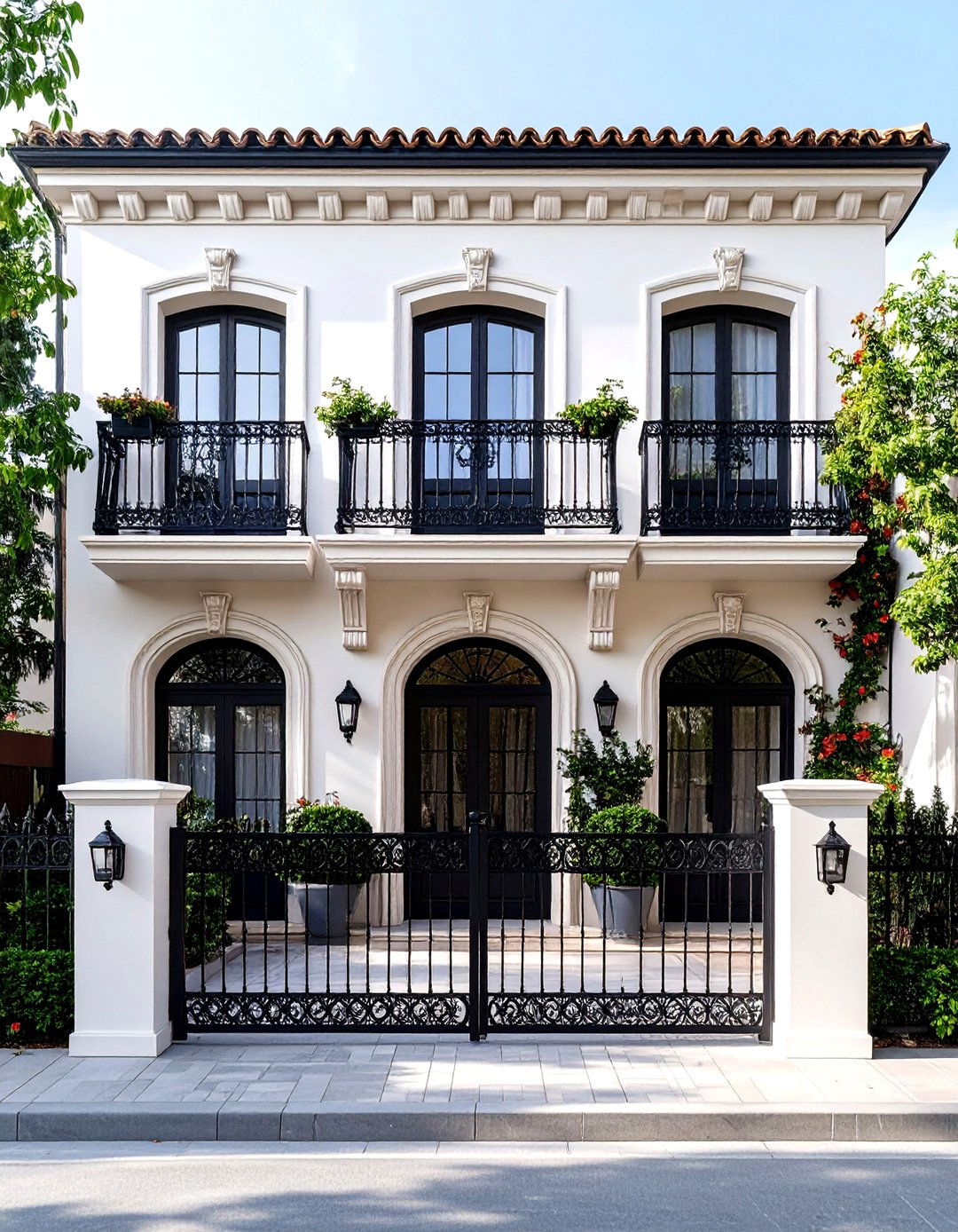 Moorish Inspired Decorative Grilles on Spanish Style Home Exteriors - 20 spanish style home exterior ideas
