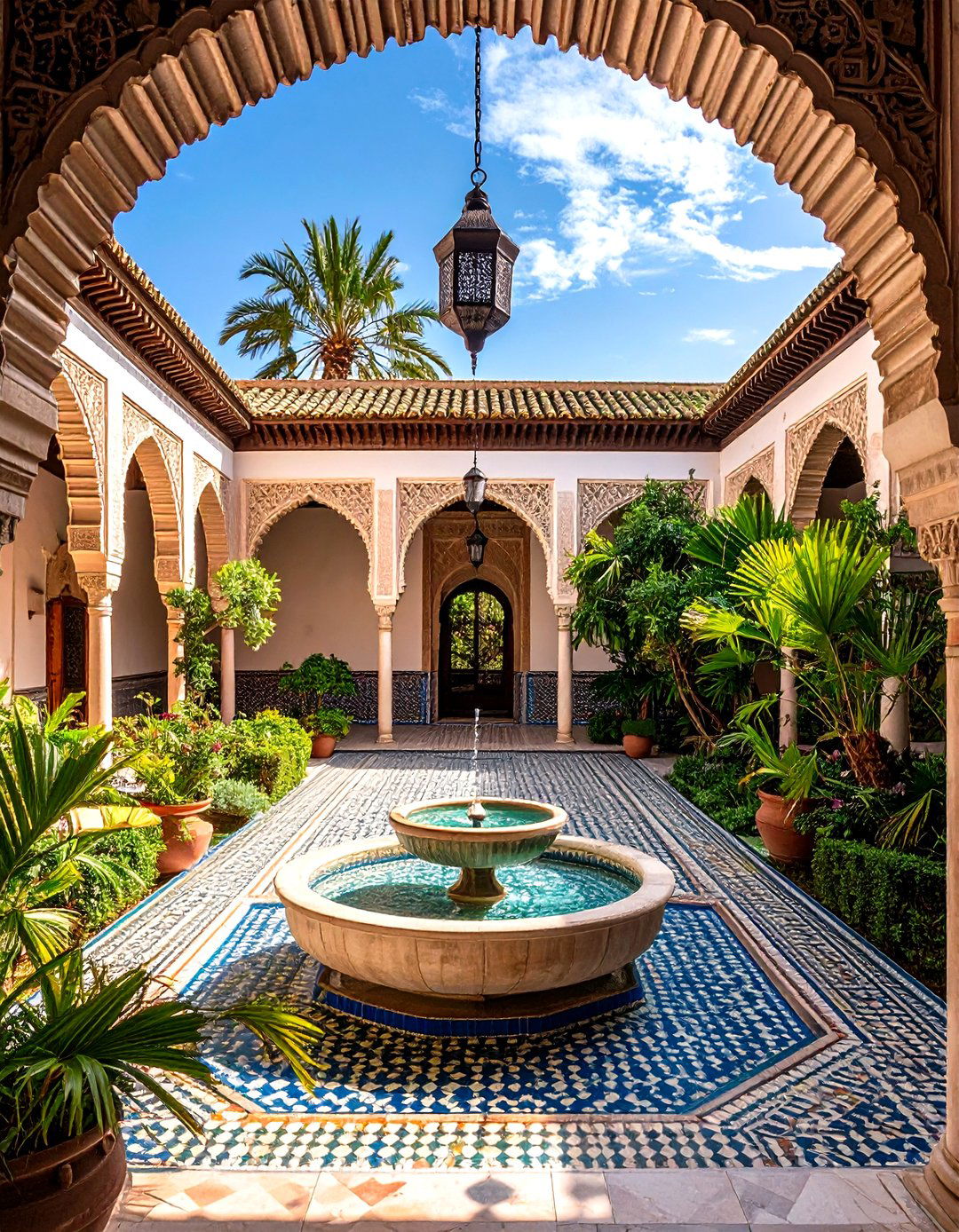 Moroccan Riad Mediterranean Garden - 20 Mediterranean Garden Ideas