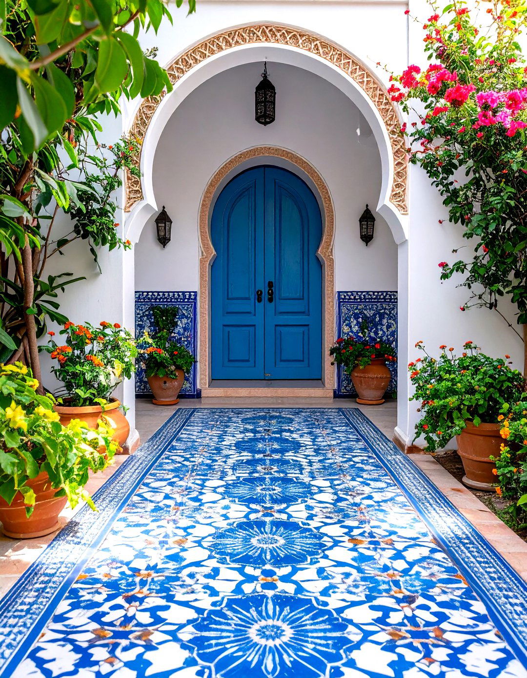 Moroccan Tile Indoor Concrete Floor Paint - 20 Indoor Concrete Floor Paint Ideas