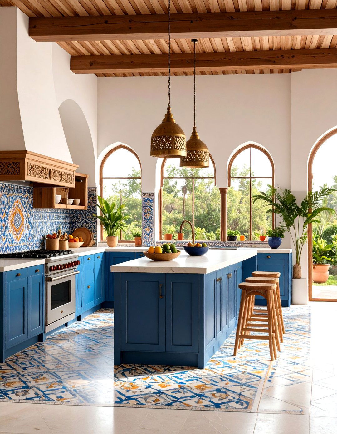 Moroccan Tropical Fusion Kitchen - 20 Tropical Kitchen Ideas