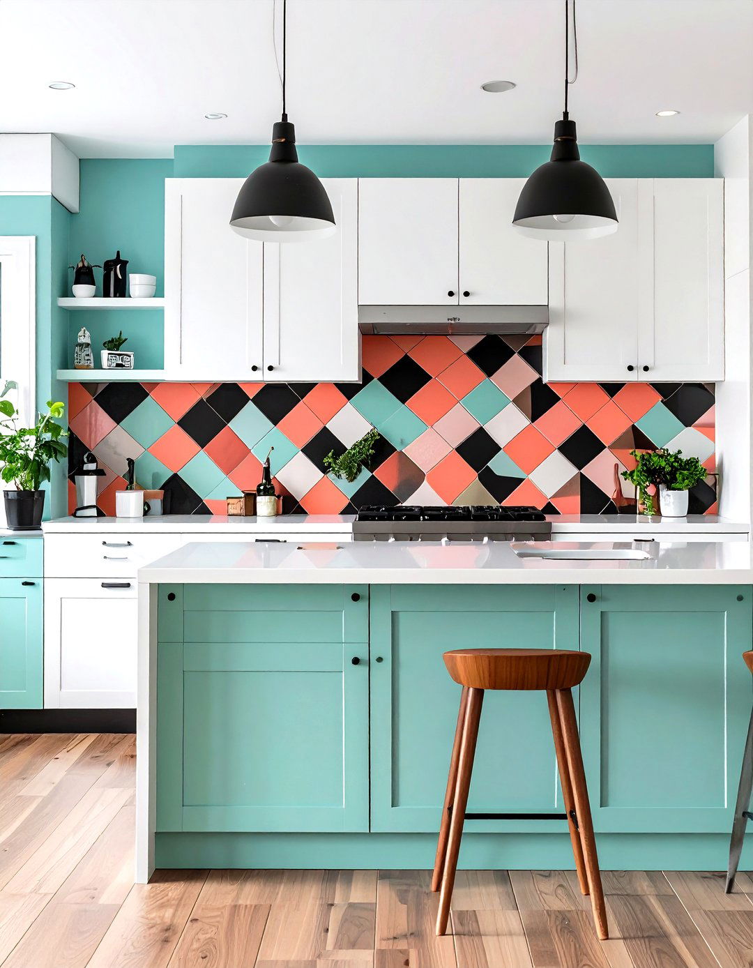 Mosaic Tile Backsplashes - 20 1950s Kitchen Ideas