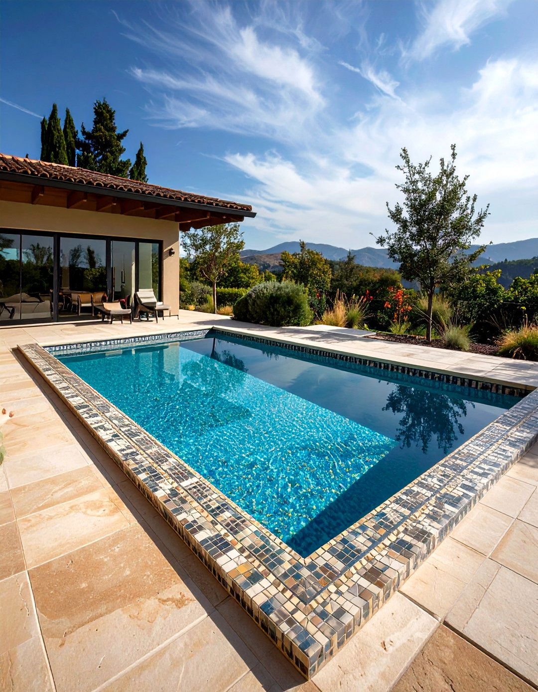 Mosaic Tile Plunge Pool Elegance - 20 Plunge Pool Ideas