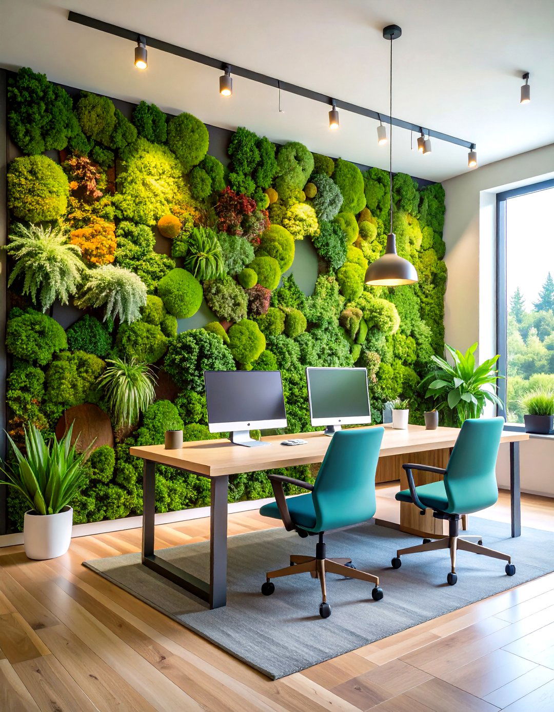 Moss Art Indoor Plant Wall Creation - 20 Indoor Plant Wall Ideas