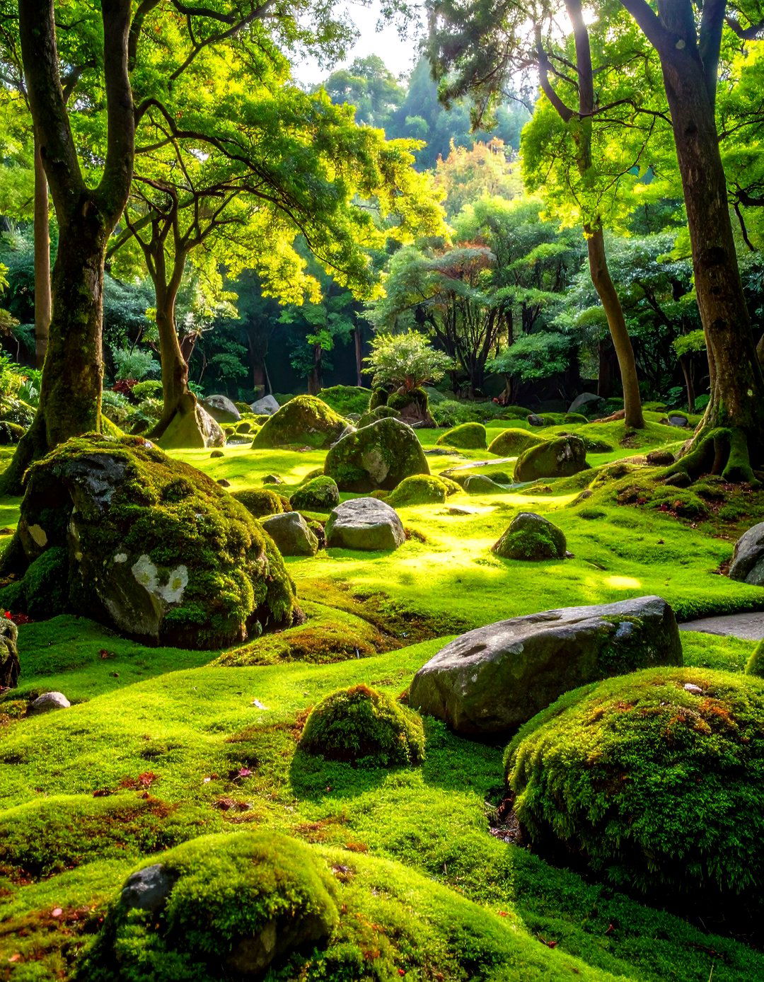 Moss Garden - 20 Shady Garden Ideas