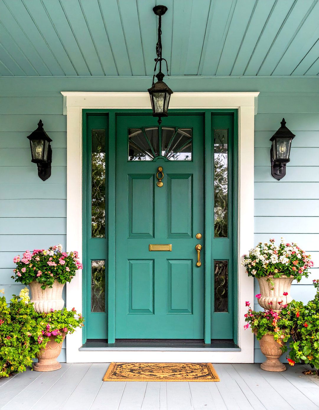 Moss Green Front Door for Historic Homes - 20 Green Front Door Ideas