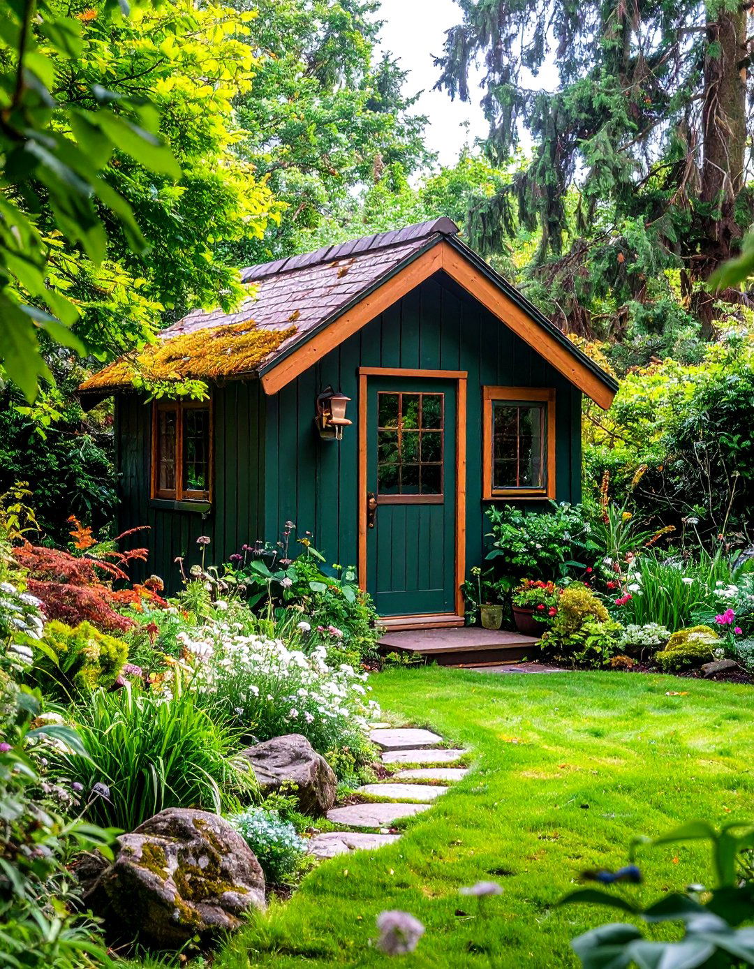 Moss Green - 20 Shed Color Ideas