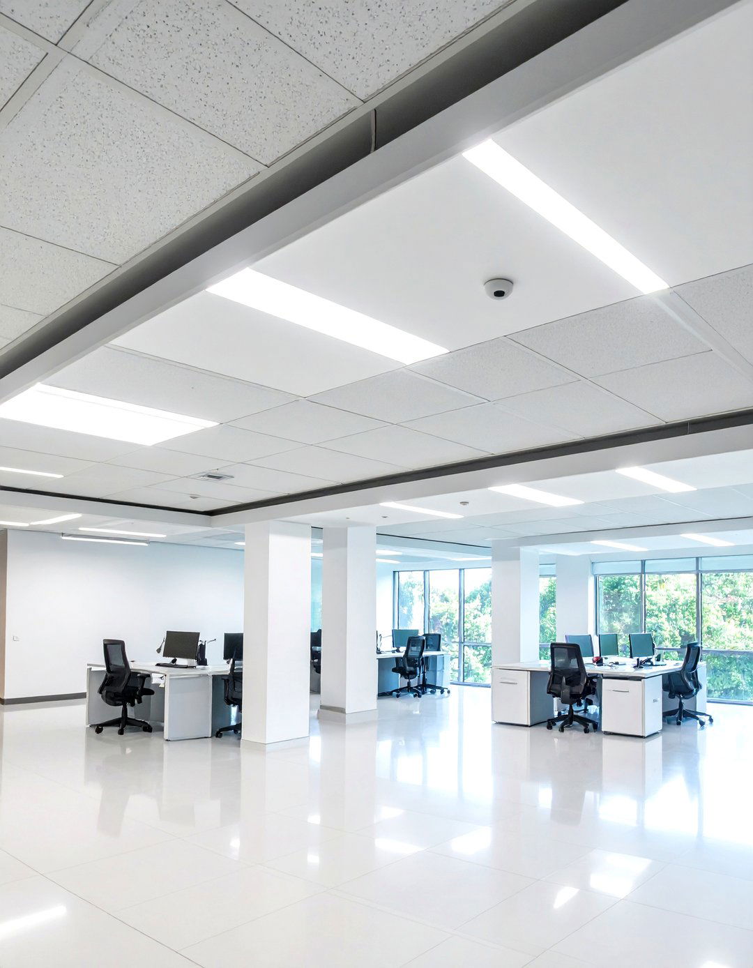 Motion Sensing Drop Ceiling Lighting Zones - 20 Drop Ceiling Lighting Ideas