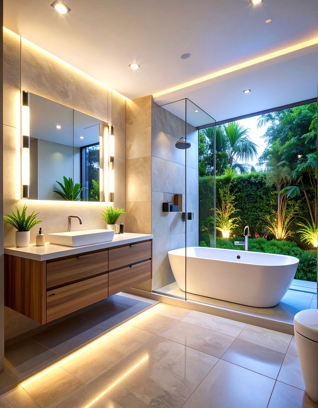 Motion Sensor Activated Small Bathroom Lighting - 20 Small Bathroom Lighting Ideas