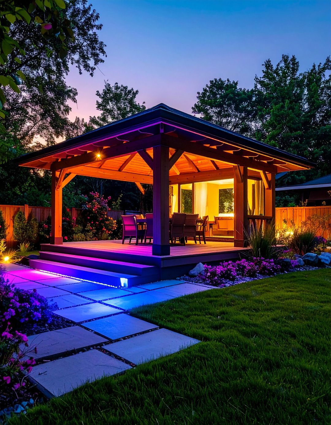 Motion Sensor Gazebo Lighting for Security and Convenience - 20 Gazebo Lighting Ideas
