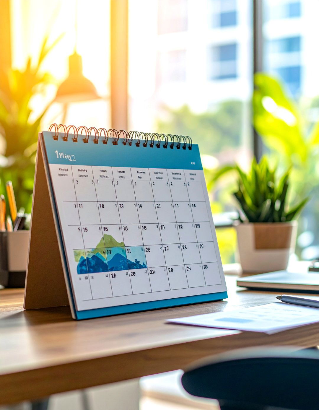 Motivational Desk Calendar That Doubles as Artwork - 20 Cubicle Decor Ideas