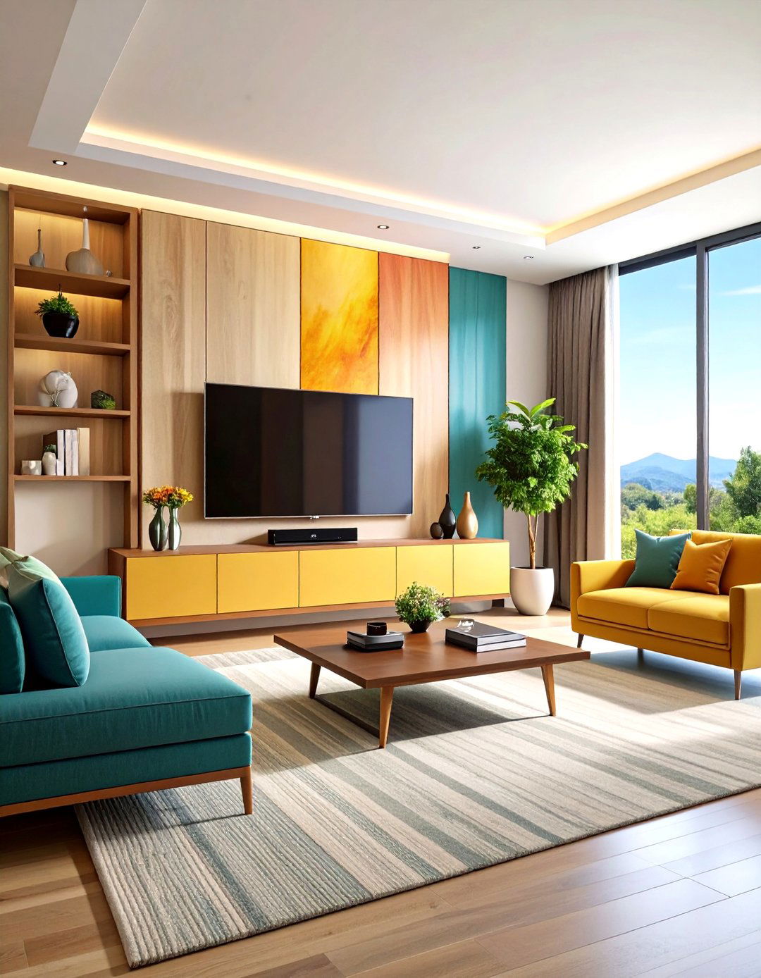 Motorized Artwork Concealment - 20 Tv Wall Ideas
