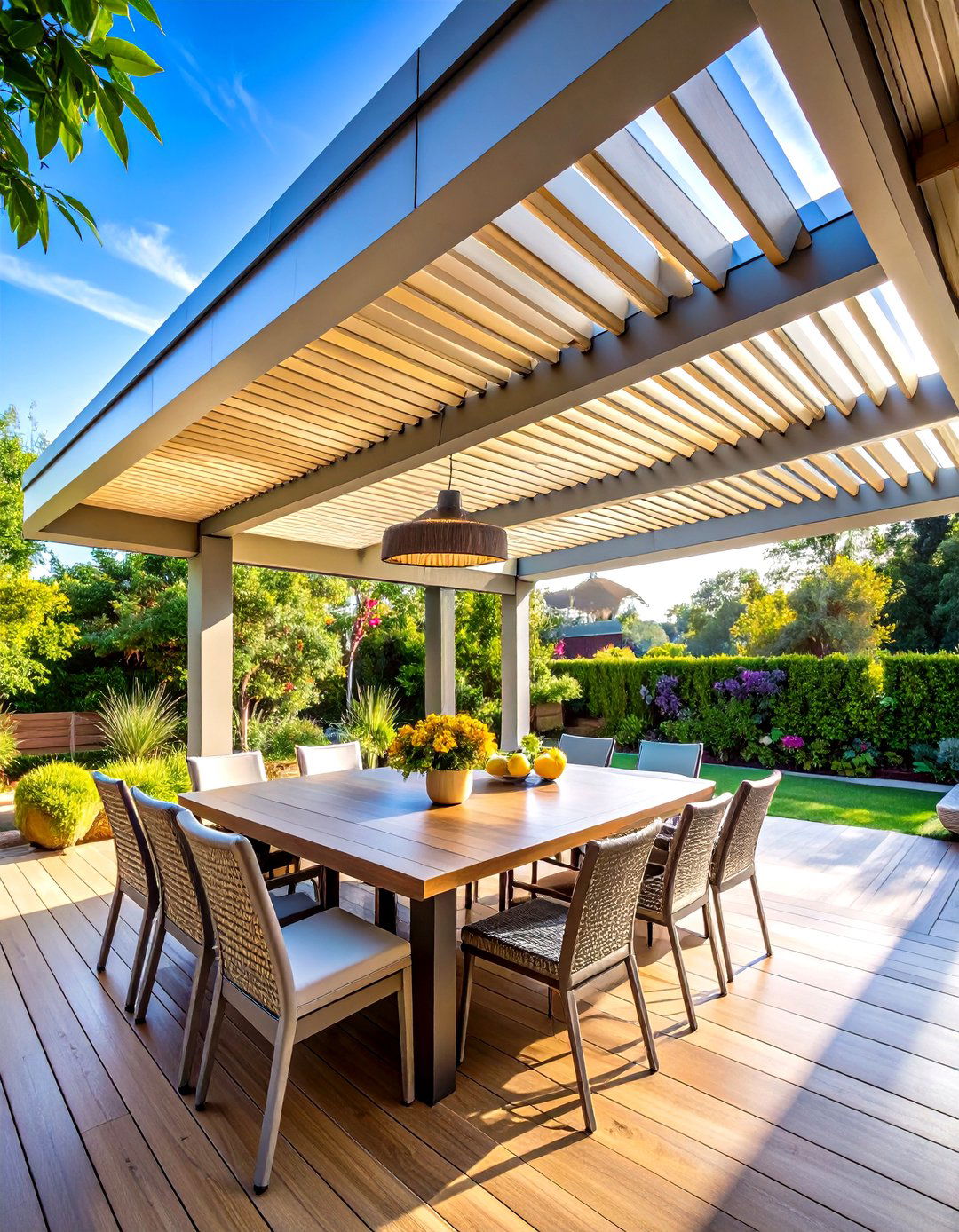 Motorized Louvered Patio Ceiling - 20 patio ceiling ideas