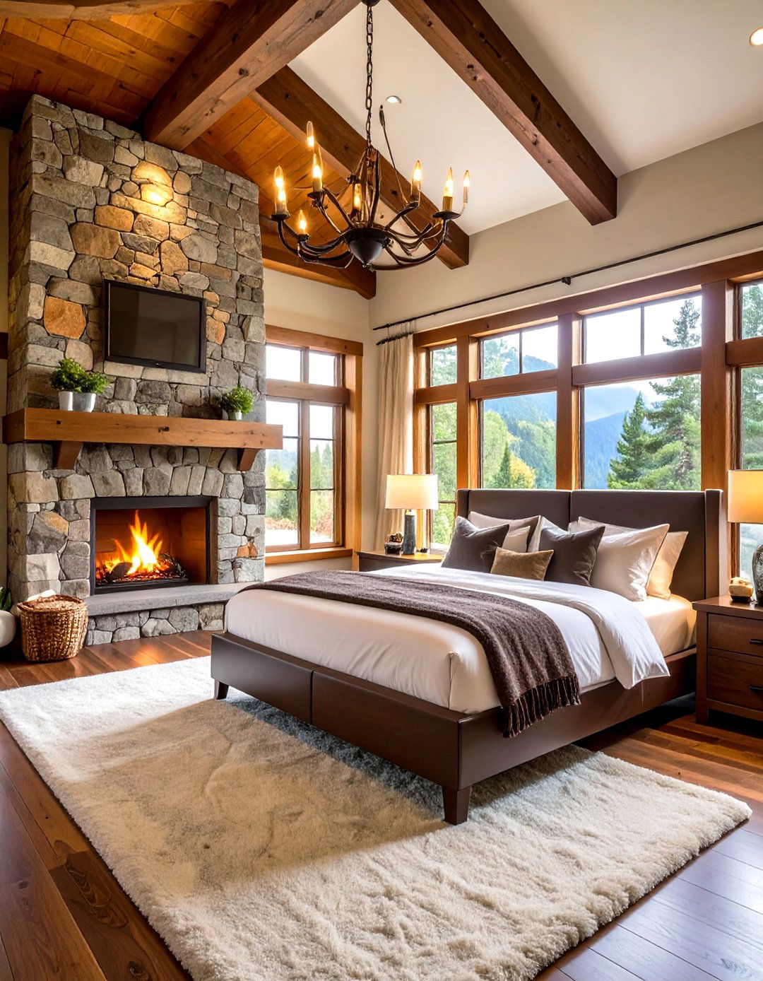 Mountain Lodge Rustic Bedroom Luxury - 20 Rustic Bedroom Ideas
