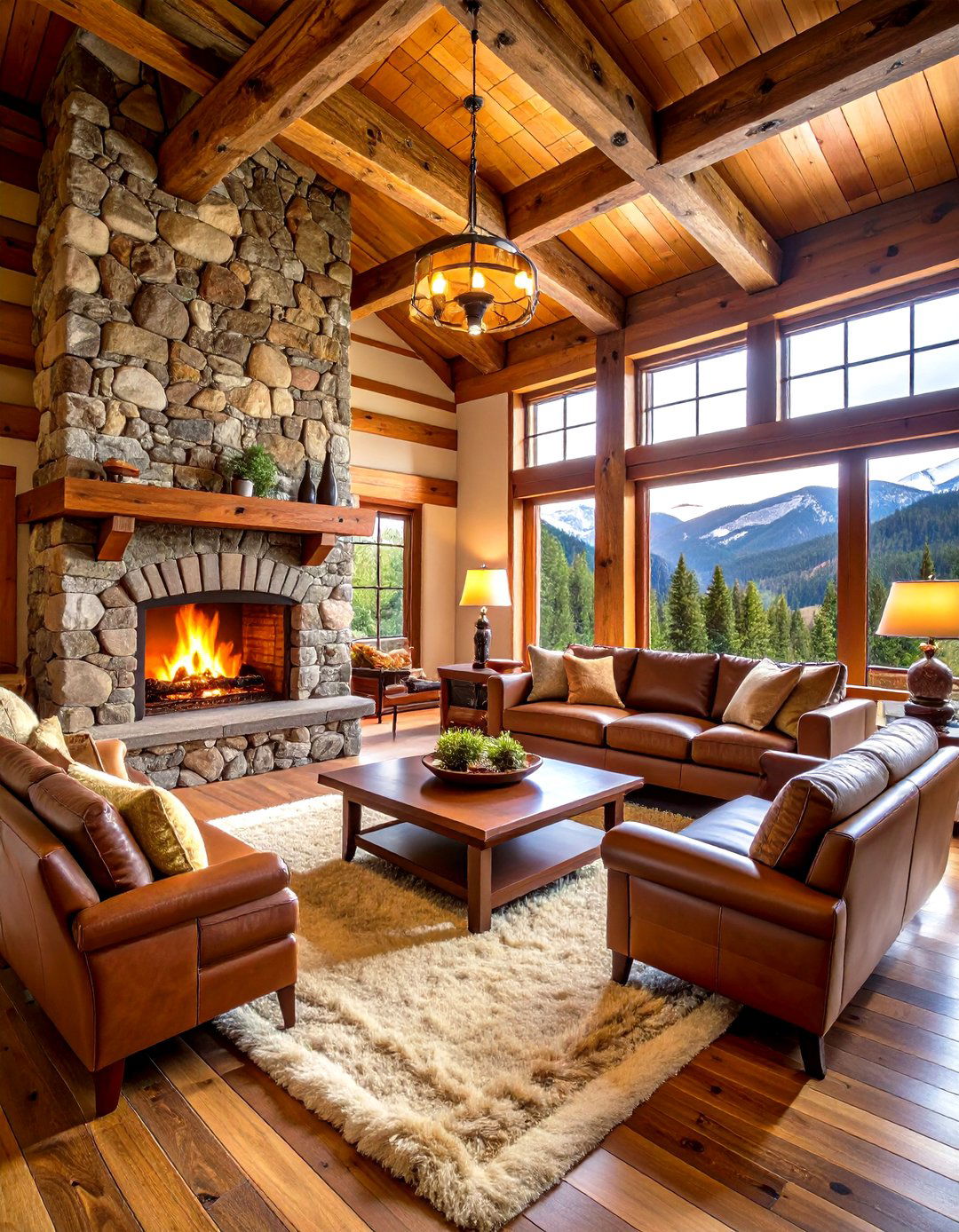 Mountain Lodge Western Decor Living Room - 20 Western Decor Ideas