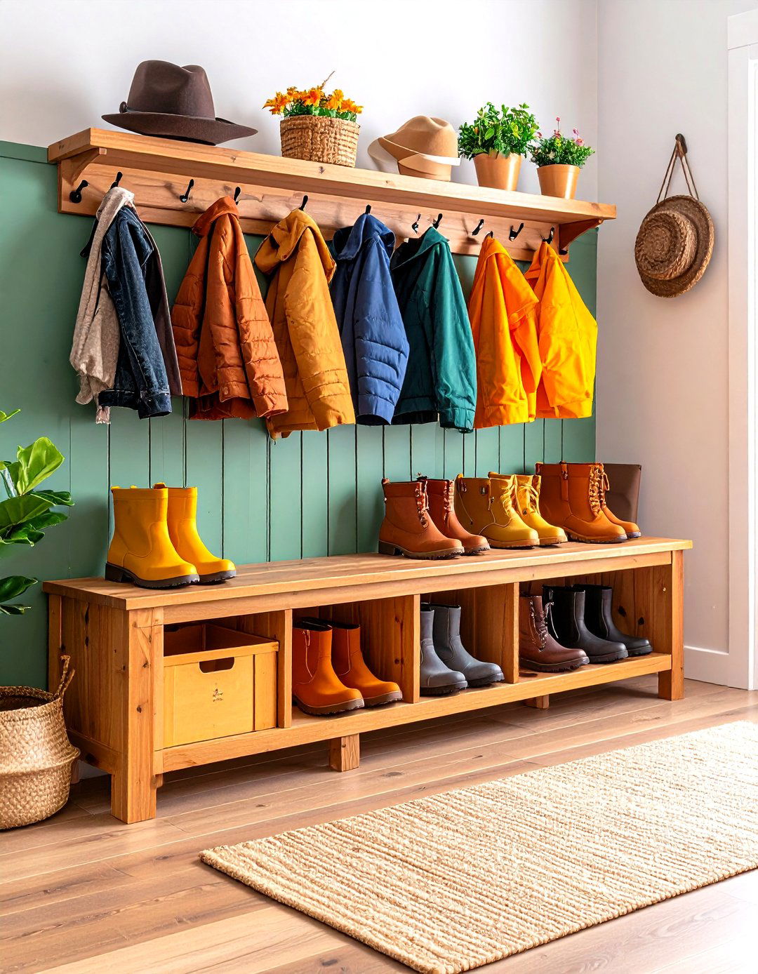 Mudroom Boot Storage Benches - 20 Boot Storage Ideas