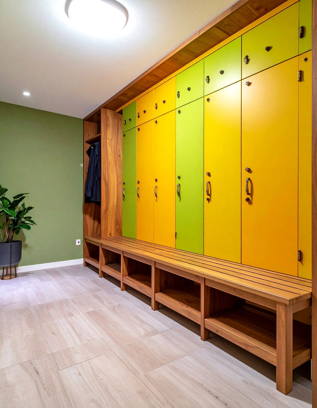 Mudroom and Drop Zone Garage Conversion to Tame Clutter - 20 Garage Conversion Ideas