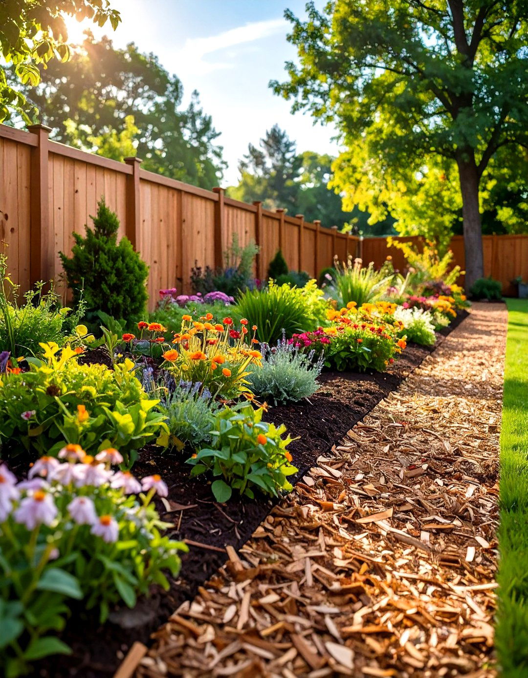 Mulch Garden Border Organic Solution - 20 Low Maintenance Garden Border Ideas