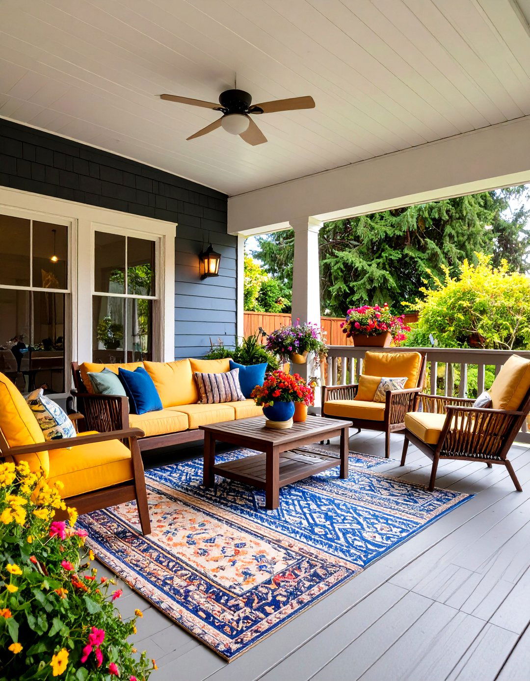 Multi Functional Back Porch Zones - 20 Back Porch Ideas