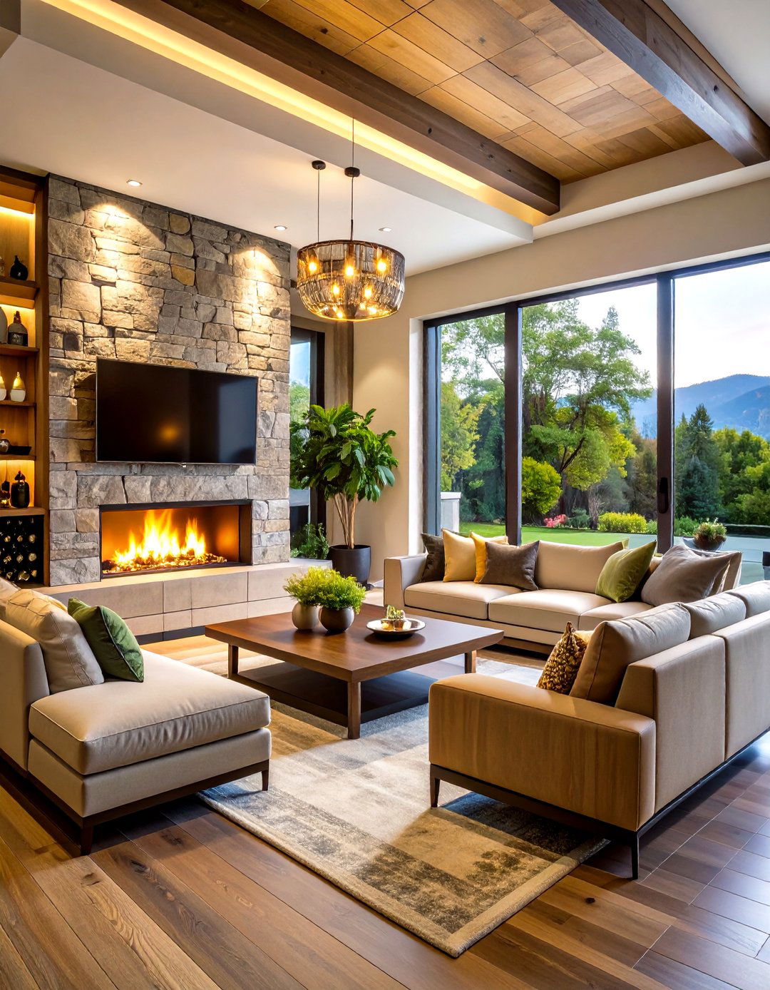 Multi Functional Entertainment Unit - 20 Tv Over Fireplace Ideas