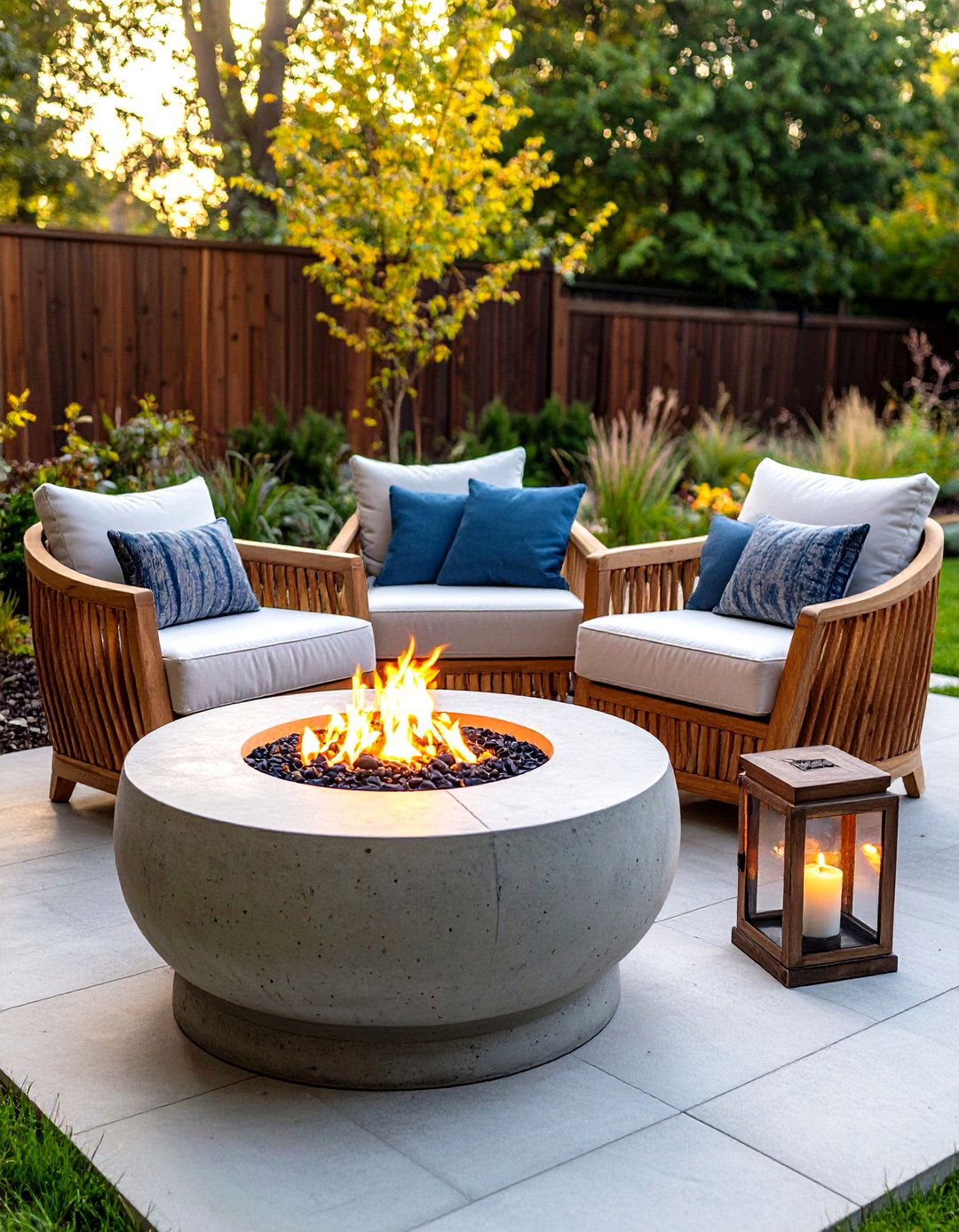 Multi Functional Fire Pit Ottoman Chairs - 20 Fire Pit Chair Ideas