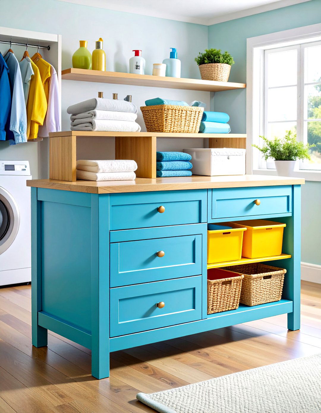 Multi Functional Furniture Laundry Detergent Storage - 20 Laundry Detergent Storage Ideas