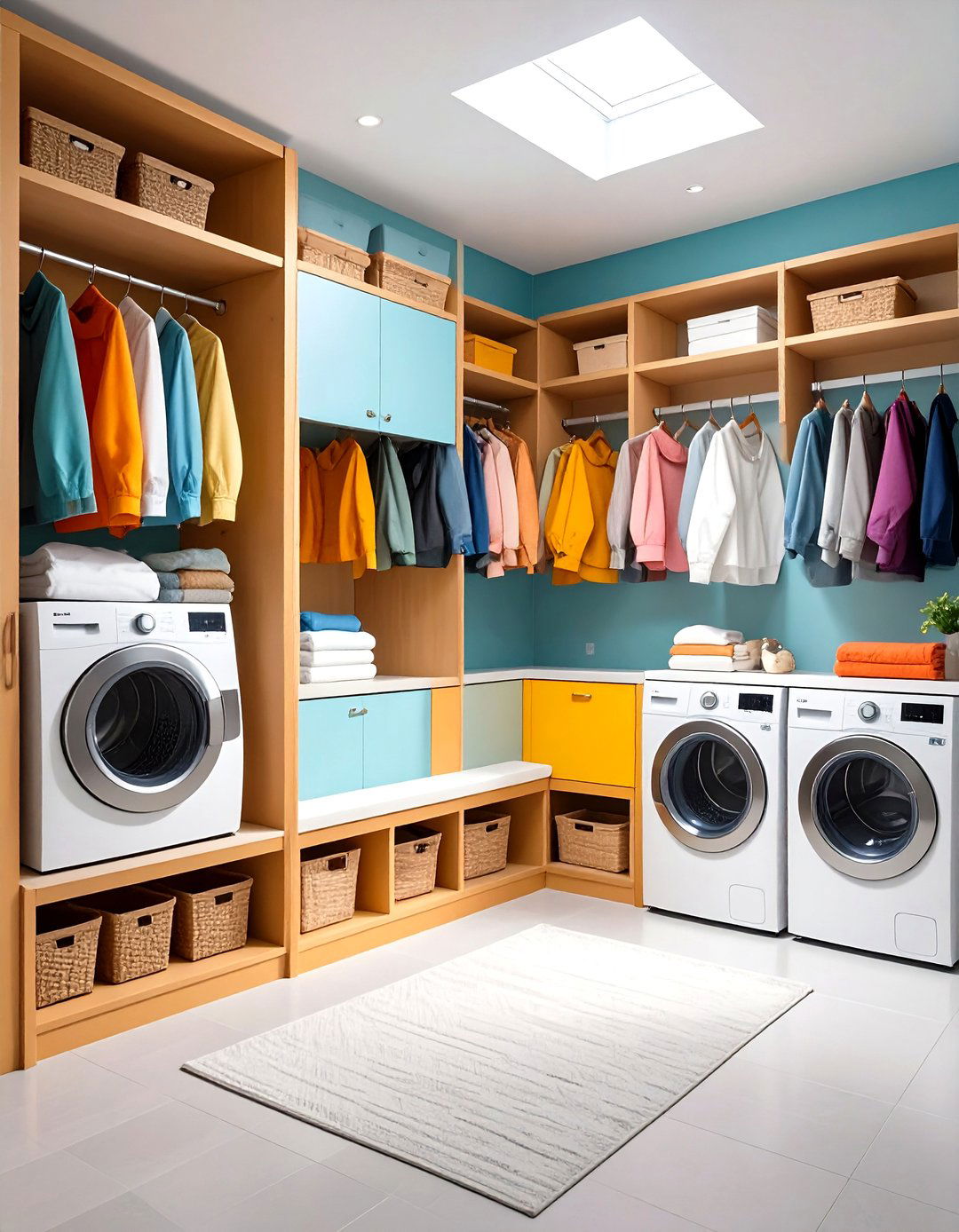 Multi Functional Laundry Closet with Mudroom Features - 20 Laundry Closet Ideas