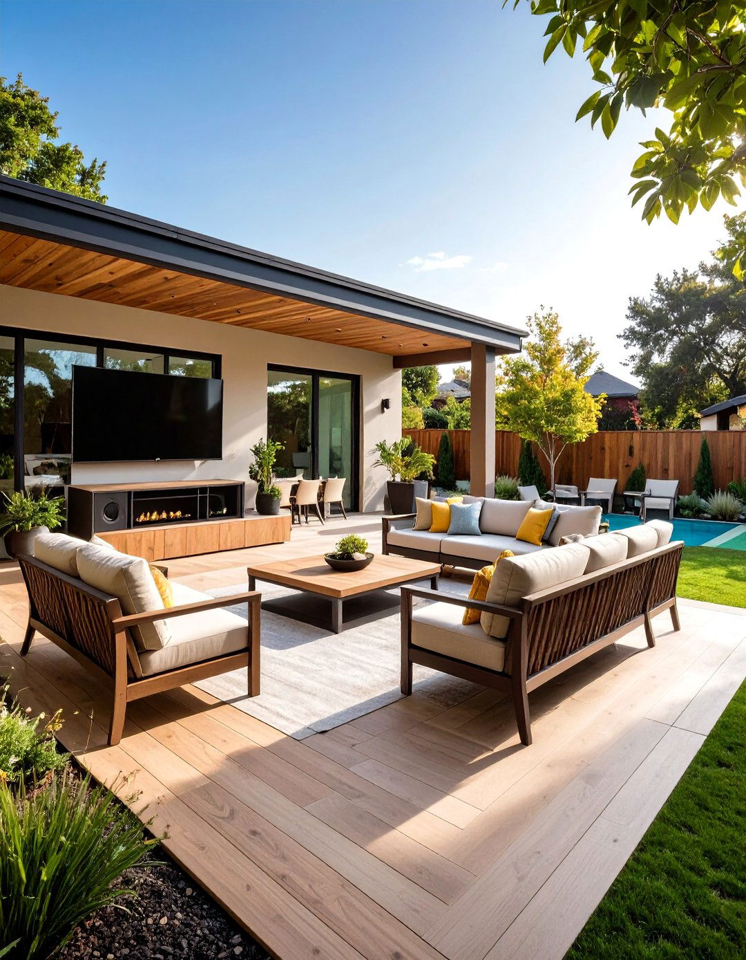Multi Functional Patio Decor Entertainment Zone - 20 Patio Decor Ideas