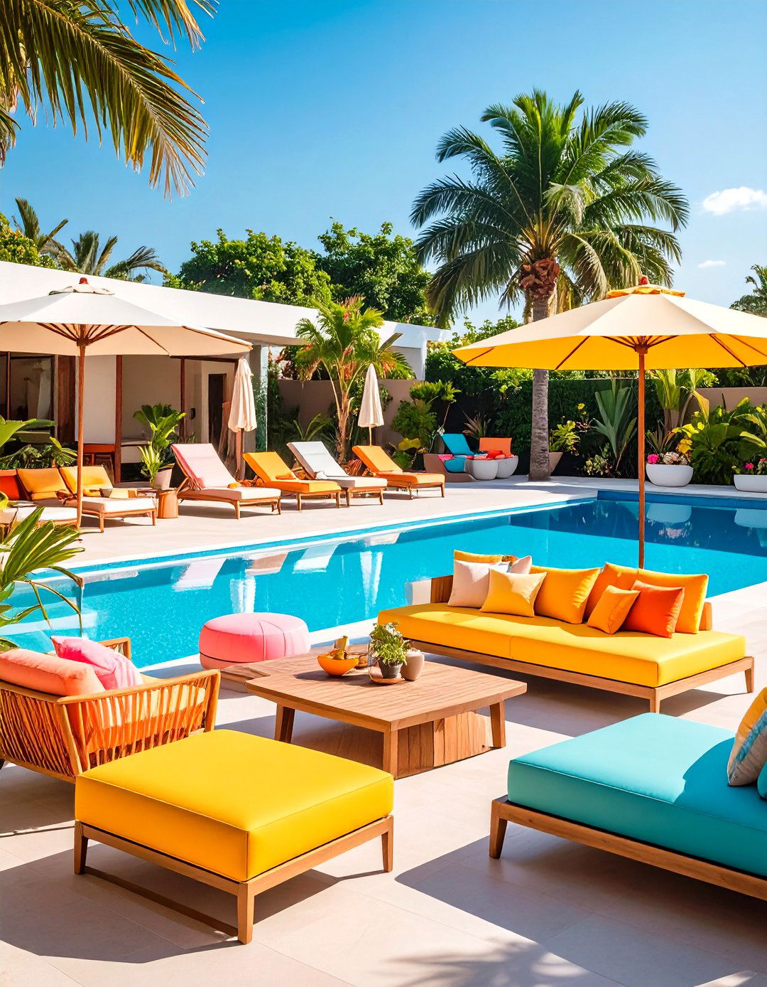 Multi Functional Pool Furniture System - 20 Pool Furniture Ideas