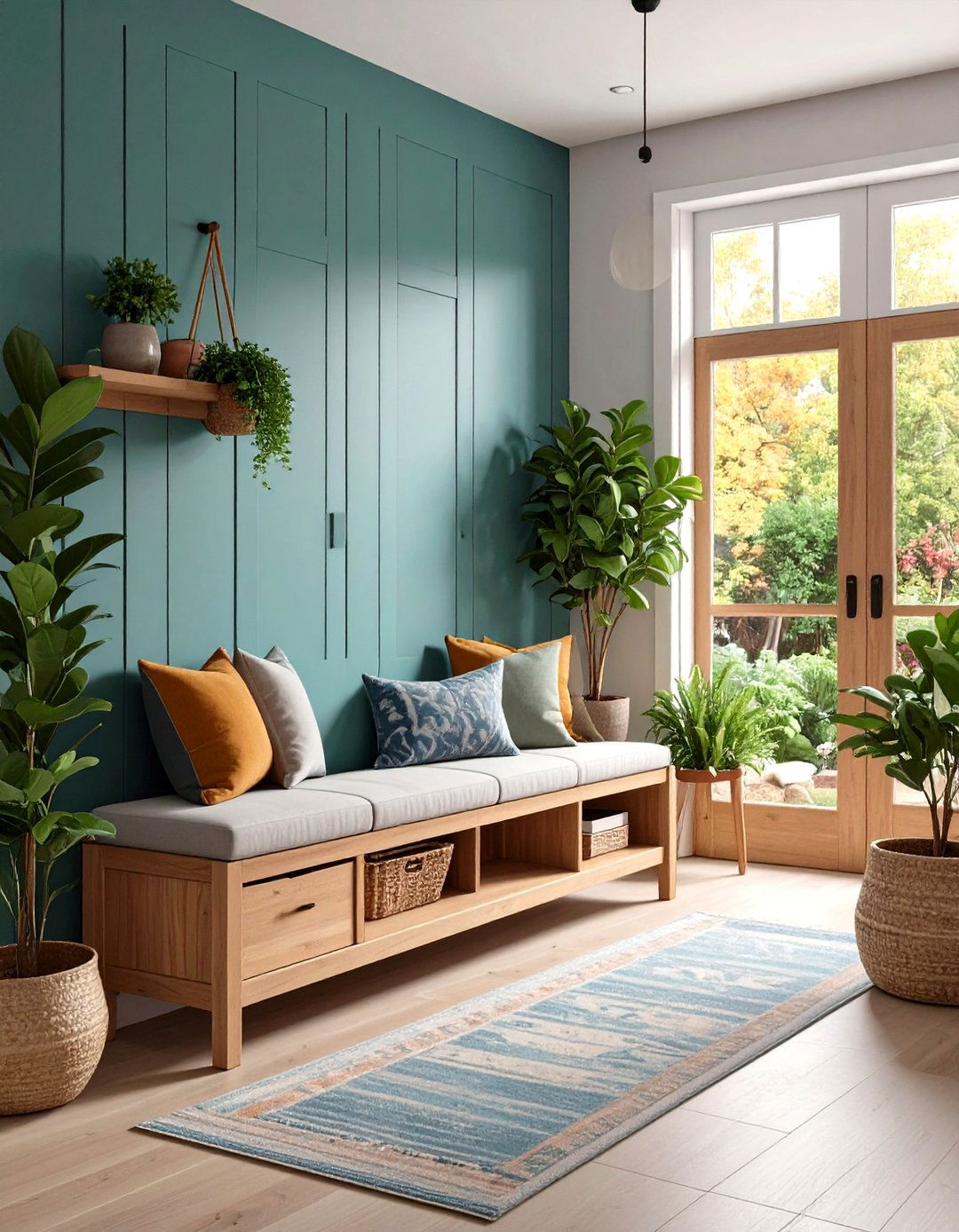 Multi Functional Storage Bench - 20 Scandinavian Entryway Ideas