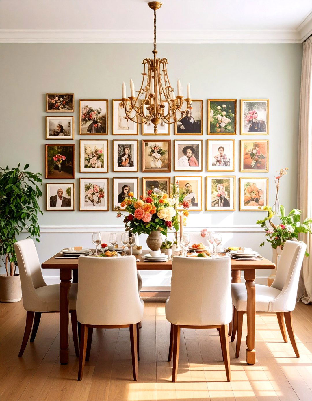 Multi Generational Photo Wall - 20 Photo Wall Ideas
