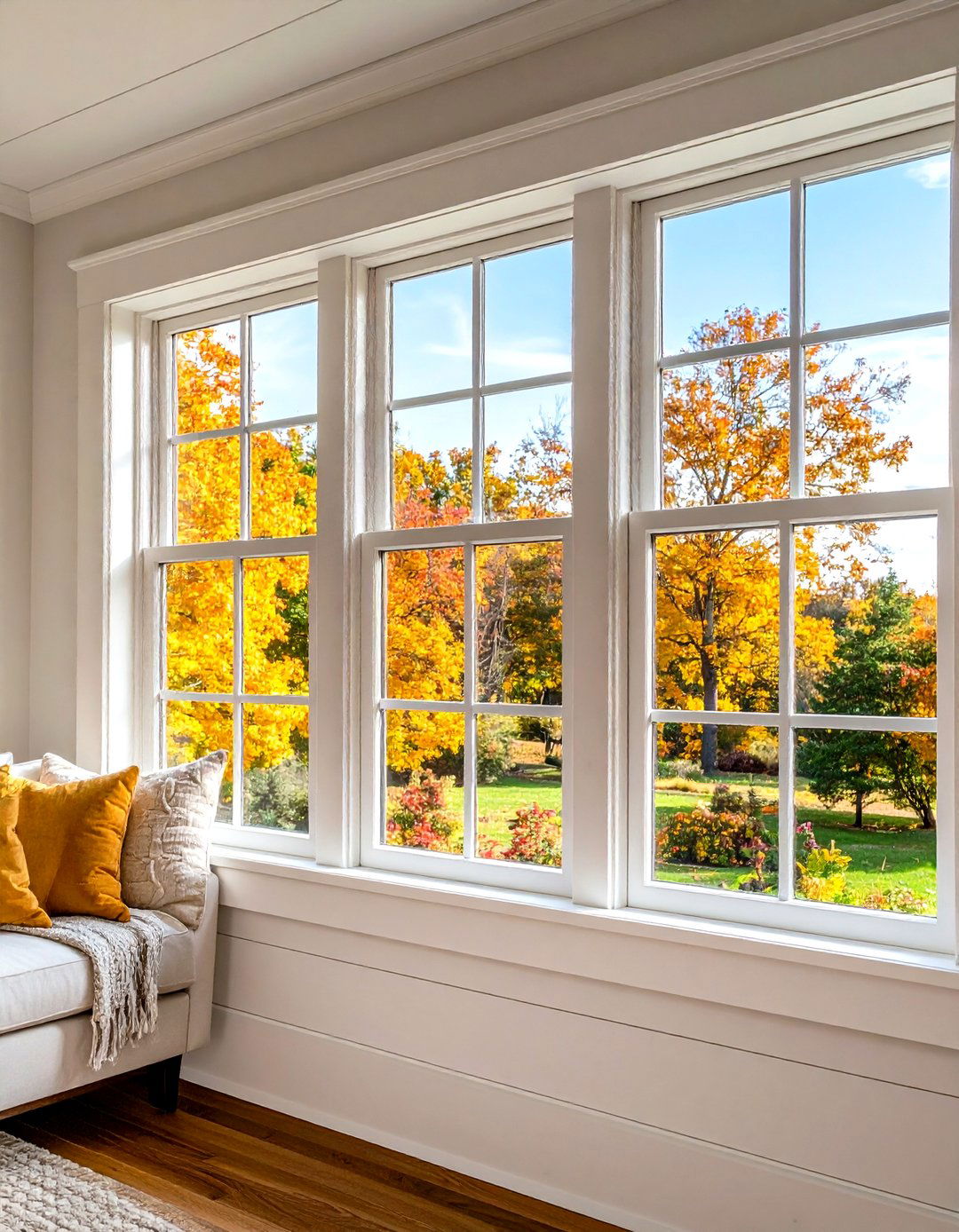 Multi Layer Trim Build Up - 20 Farmhouse Interior Window Trim Ideas