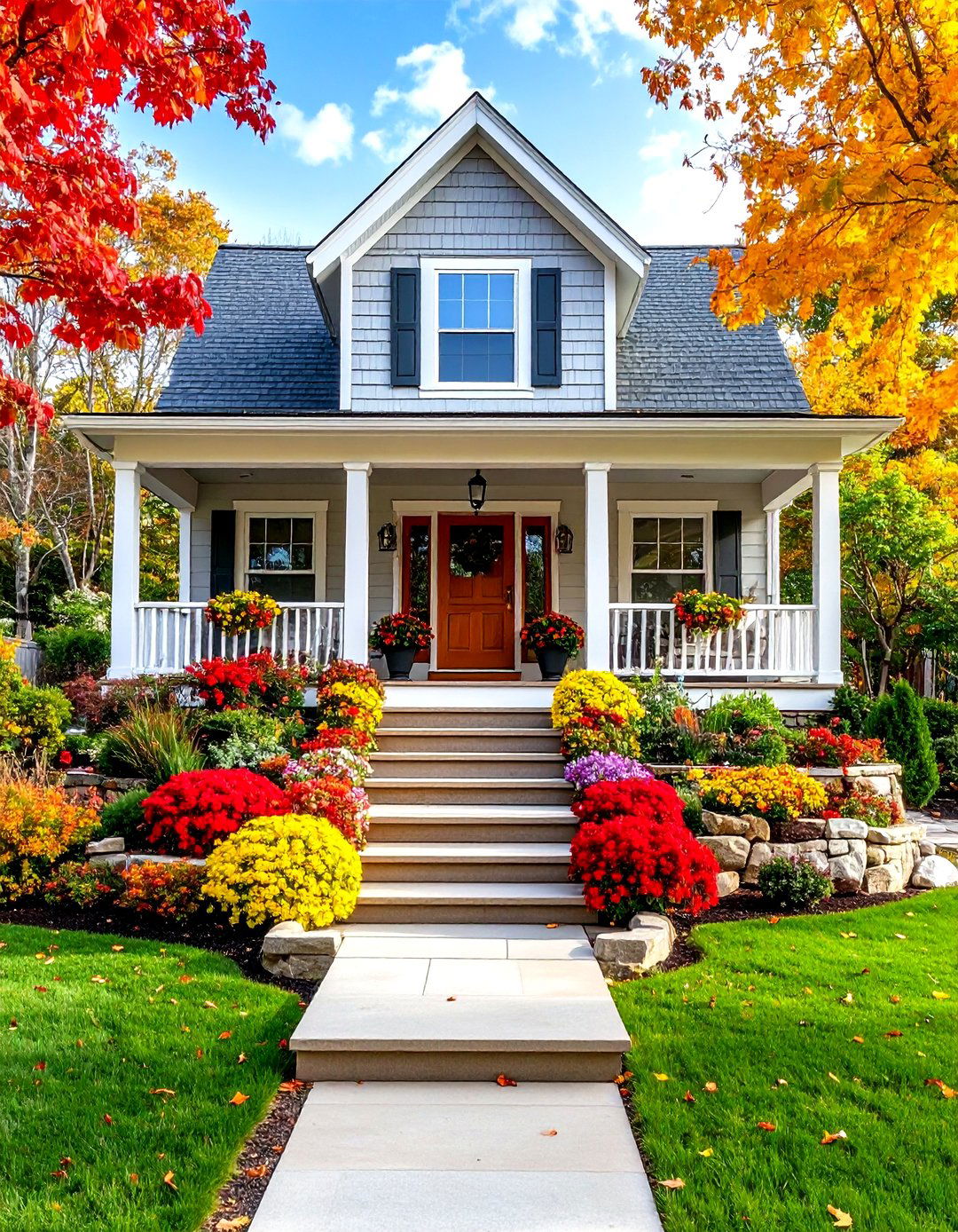 Multi Level Cape Cod Front Porch - 20 Small Cape Cod Front Porch Ideas