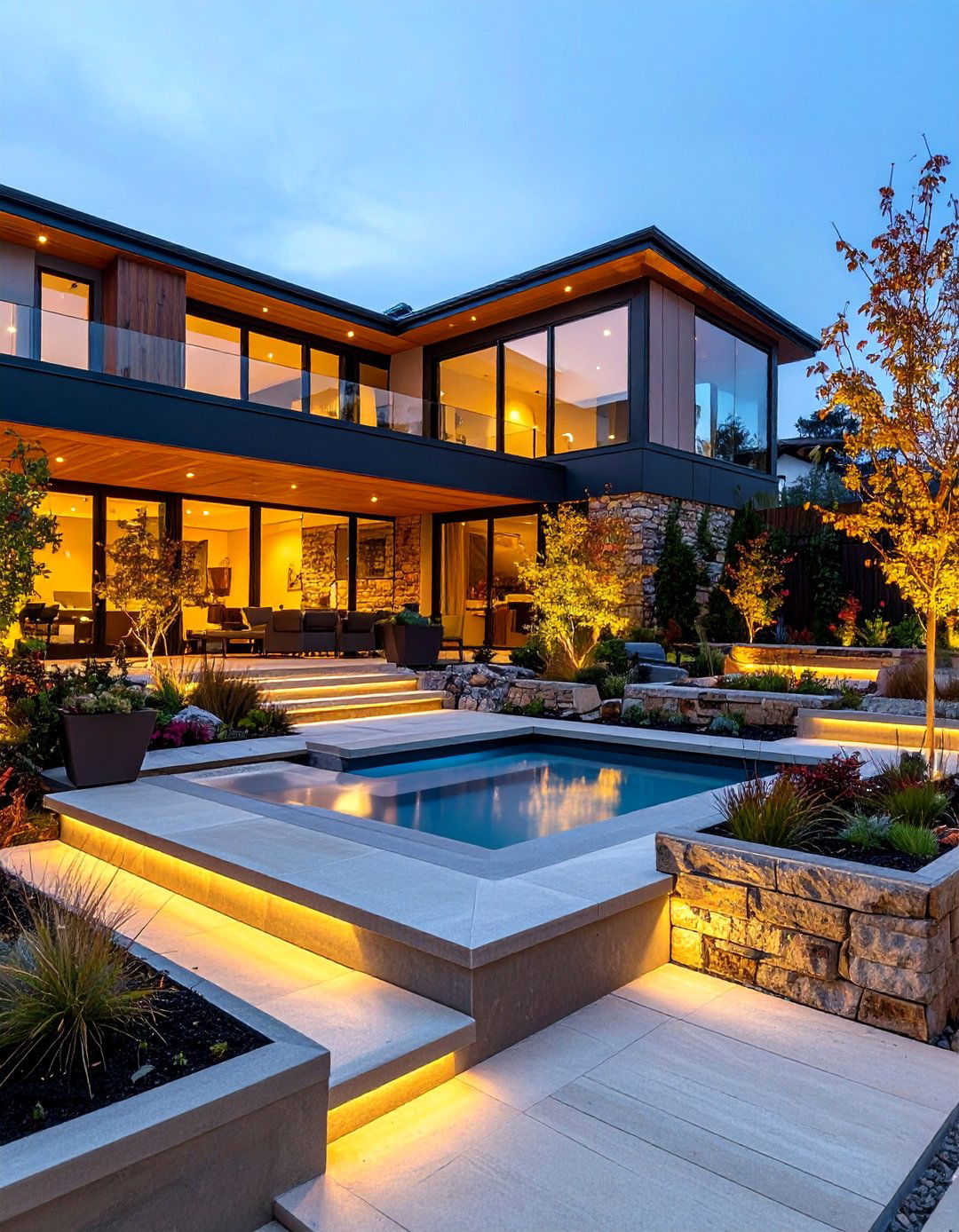 Multi Level Courtyard Design - 20 Courtyard Ideas