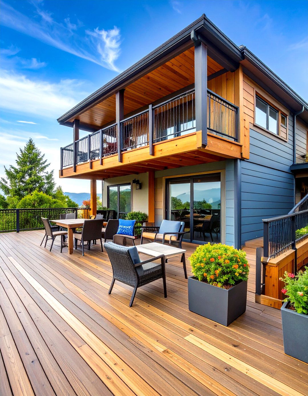 Multi Level Decks - 20 Sloped Garden Ideas