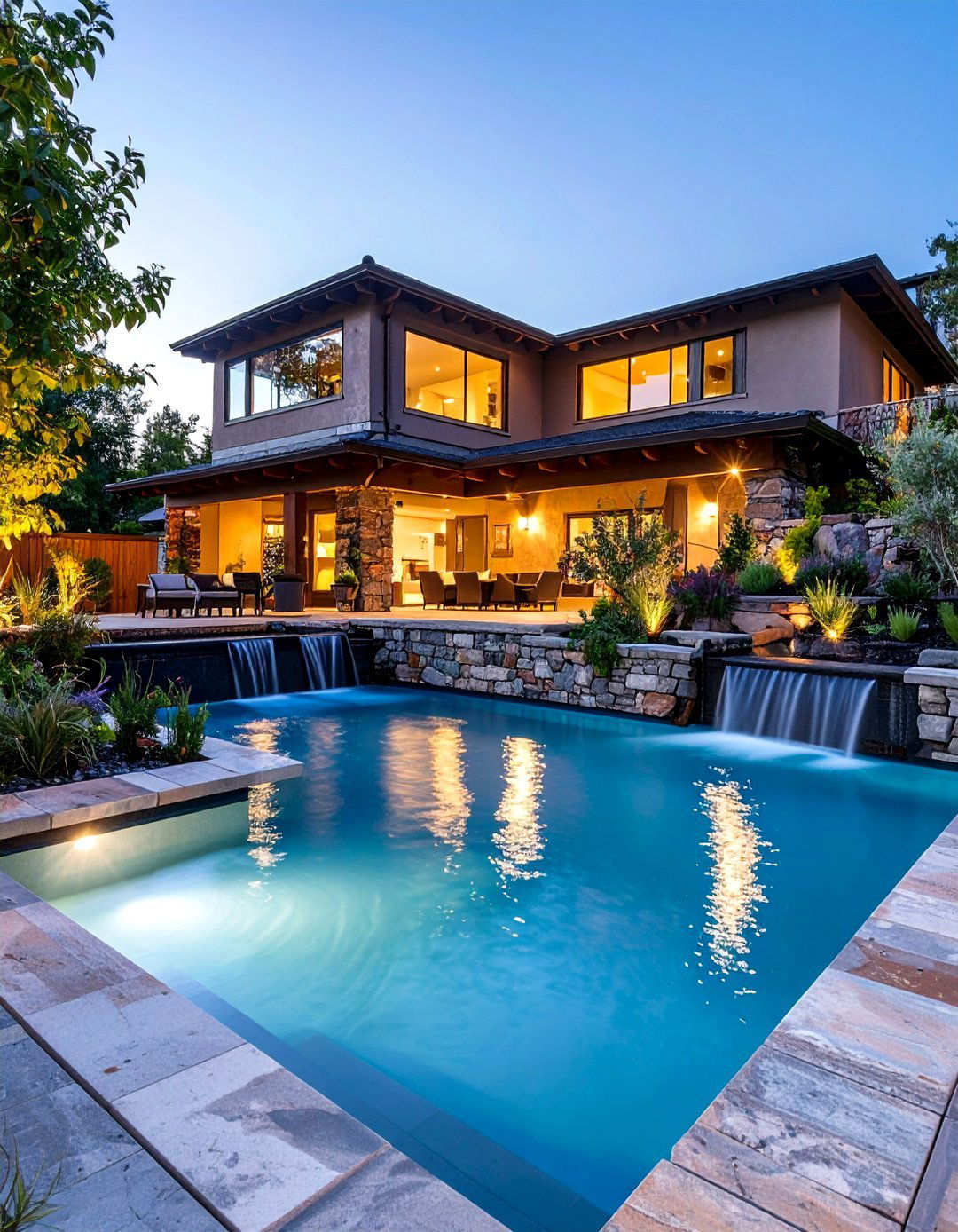 Multi Level Lagoon Pool - 20 Lagoon Pool Ideas