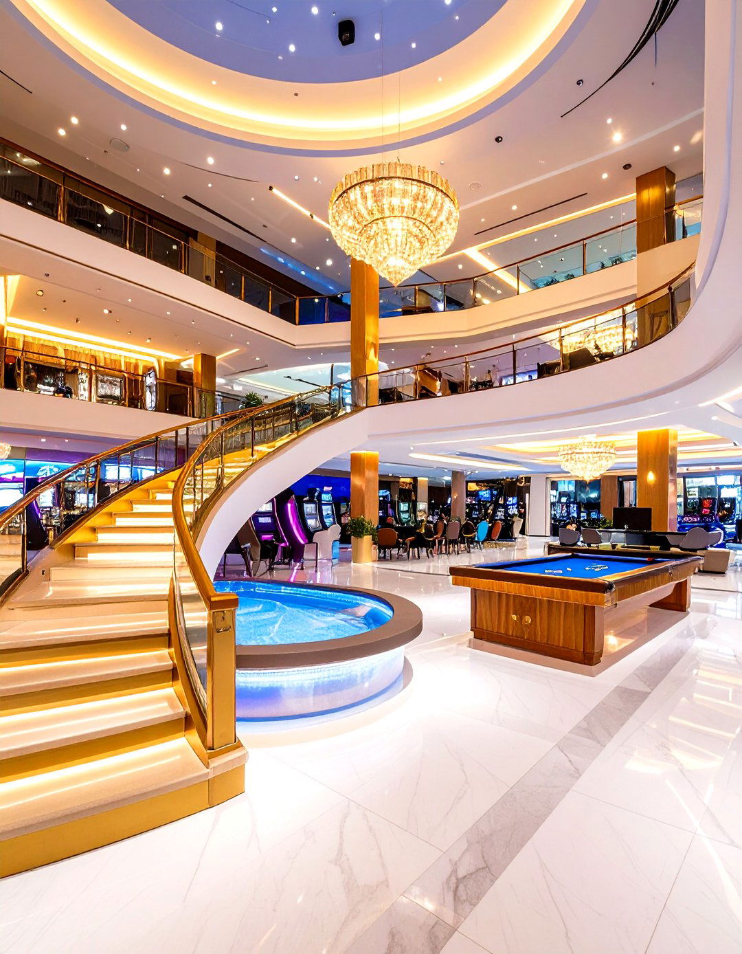 Multi Level Luxury Game Room Complex Ideas - 20 Luxury Game Room Ideas