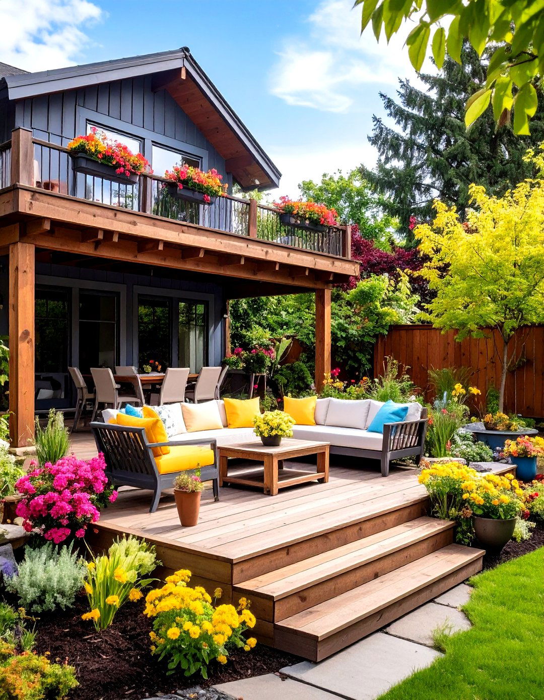 Multi Level Outdoor Living Room - 20 Outdoor Living Room Ideas