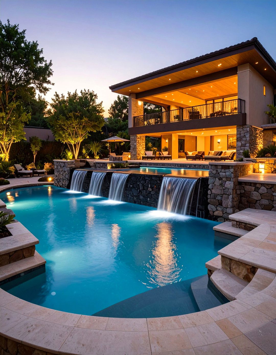 Multi Level Pool - 20 Swimming Pool Ideas