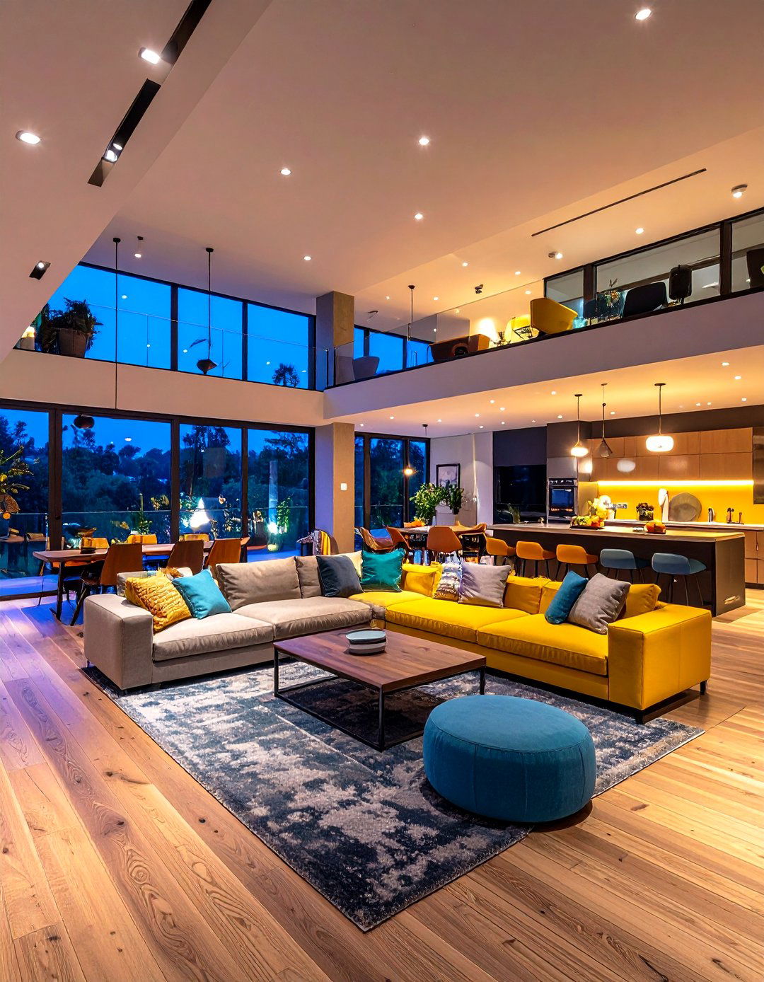 Multi Level Zoning in Large Spaces - 20 Sunken Living Room Ideas