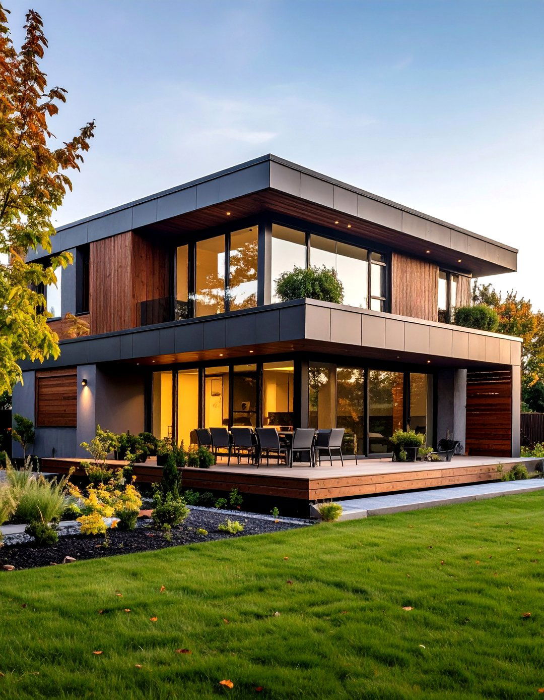 Multi Material Gray Exterior Cladding for Depth - 20 Gray Exterior House Paint Ideas