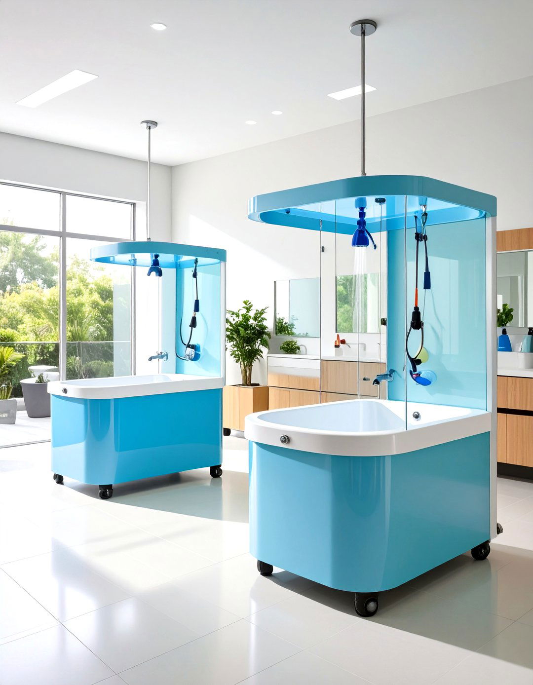 Multi Pet Dog Wash Station with Adjustable Height Tub - 20 Dog Wash Station Ideas